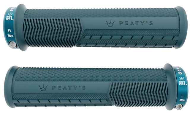 Peaty's Monarch Pro Grip Knurl Thick - Storm Blue 