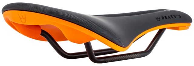 Peaty's Monarch Saddle 4130 Rail Mango Orange 