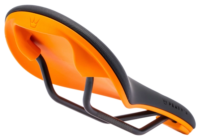 Peaty's Monarch Saddle 4130 Rail Mango Orange 
