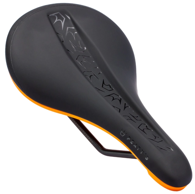 Peaty's Monarch Saddle 4130 Rail Mango Orange 