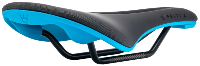 Peaty's Monarch Saddle 4130 Rail Turquoise Blue 