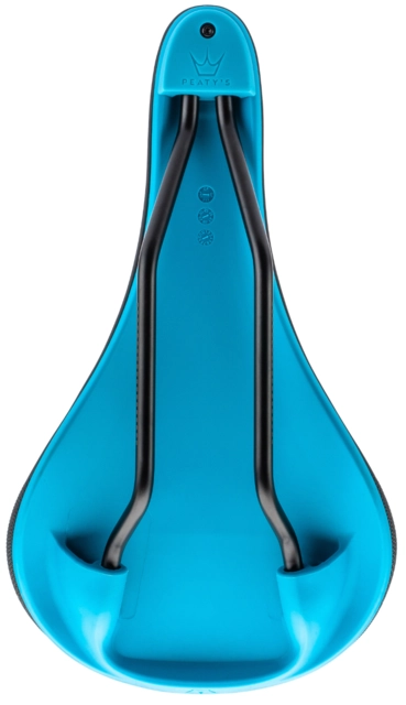 Peaty's Monarch Saddle 4130 Rail Turquoise Blue 