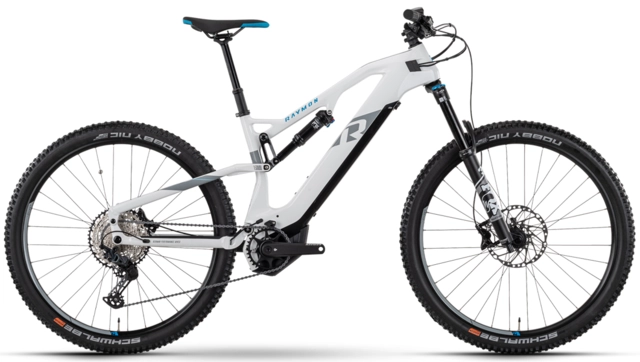 Raymon FullRay 150E 10.0 XL 29", white/grey/newblue, PW-ST i630Wh 
