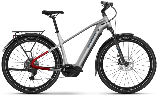 Haibike Trekking 7 herre M 27.5'',Grey/Red/Blue,BCXK,800Wh 