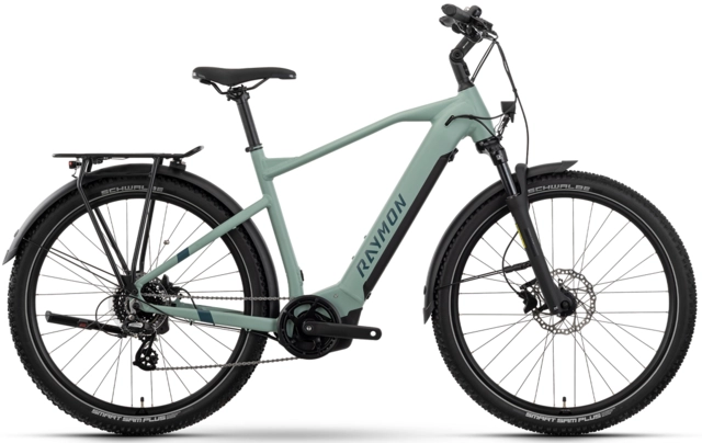 Raymon Tourray Select herre L 27.5", mint/aqua/cotton, PW-S, 630Wh 