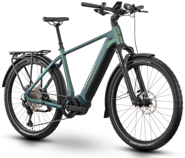 Raymon Tourray Ultra 800 herre L 27.5", sunlight/chrome, PW-X3, 800Wh 