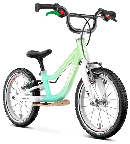 Woom Go 1+ 14&quot; Spearmint Crush Ltd Edt 4,45kg, 3-4,5 &#229;r, 95-110cm