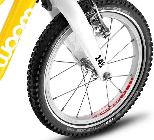 Woom Go 1 Plus 14" Yellow 4,45kg, 3-4,5 år, 95-110cm 