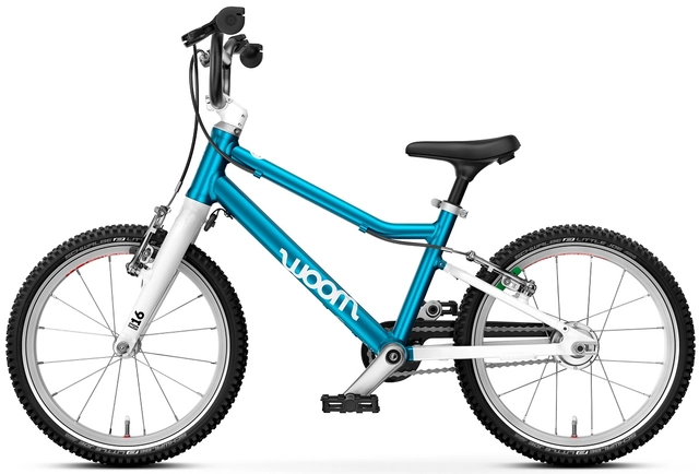 Woom Go 3 Automagic 16" Metallic Blue 6,1kg, 4-6 år, 105-120cm 