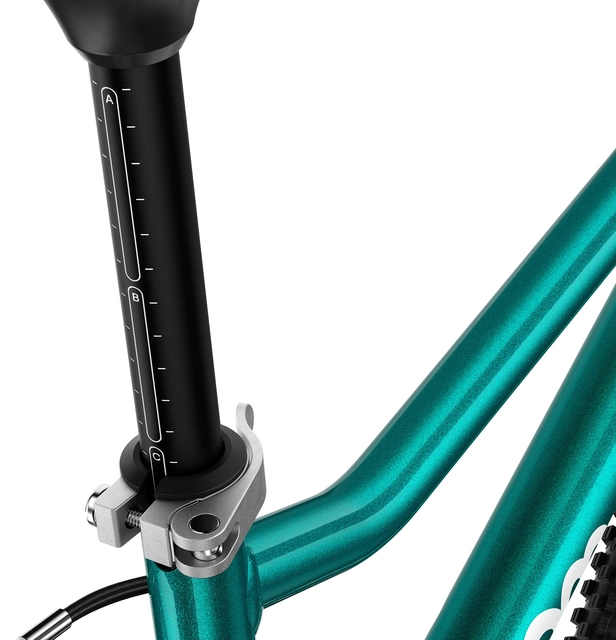 Woom Go 4 20" Metallic Petrol 7,8kg, 6-8 år, 115-130cm 