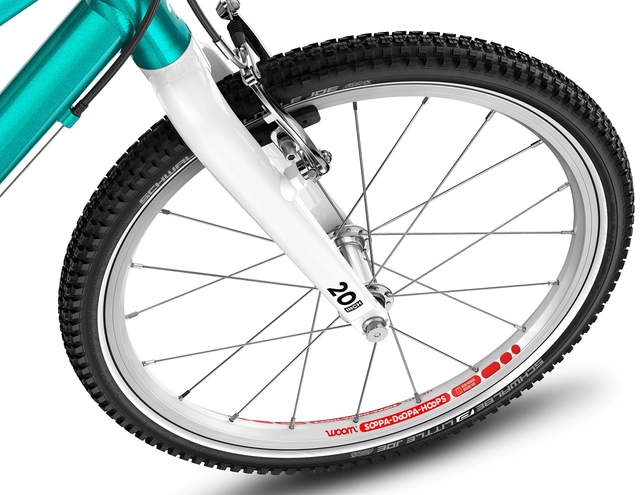 Woom Go 4 20" Metallic Petrol 7,8kg, 6-8 år, 115-130cm 