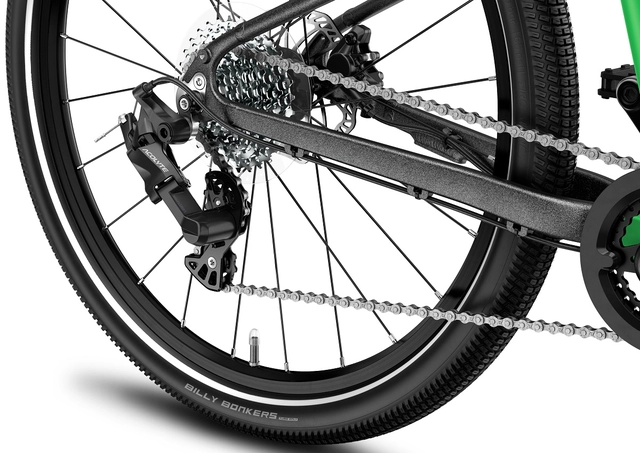 Woom Explore 5 24" Jungle Green 9kg, 7-11 år, 125-145cm 