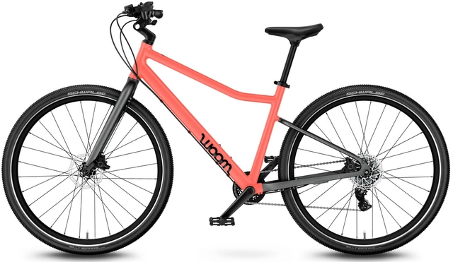 Woom Explore 6 26" Neon Coral 9,5kg, 10-14 år, 140-165cm 