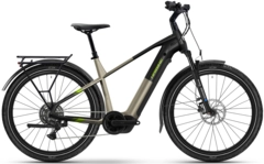 Haibike Trekking 4 herre XL 27,5", Sand/Lime, BCXK, 600Wh