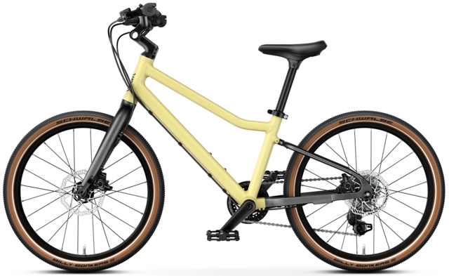 Woom Explore 4 20" Mellow Yellow, LTD 8kg, 6-8 år, 115-130cm 