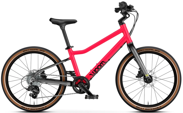 Woom Explore 4 20" Neon Pink, LTD EDT 8kg, 6-8 år, 115-130cm 