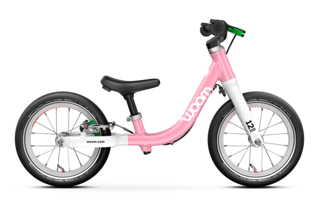 Woom Go 1 12" Powder Pink 3,2kg, 1,5-3,5 år, 82-100cm 