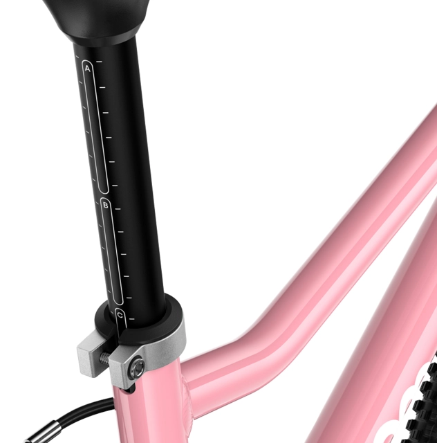 Woom Go 2 14" Powder Pink 5,3kg, 3-4,5 år, 95-110cm 