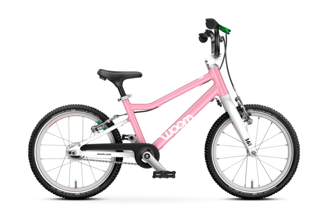 Woom Go 3 Automagic 16" Powder Pink 6,1kg, 4-6 år, 105-120cm 