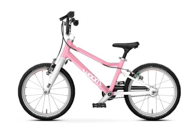 Woom Go 3 Automagic 16" Powder Pink 6,1kg, 4-6 år, 105-120cm 