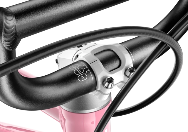 Woom Go 3 Automagic 16" Powder Pink 6,1kg, 4-6 år, 105-120cm 