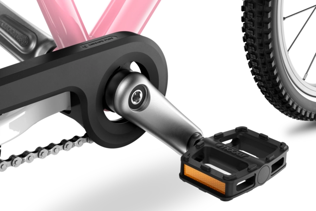 Woom Go 3 Automagic 16" Powder Pink 6,1kg, 4-6 år, 105-120cm 