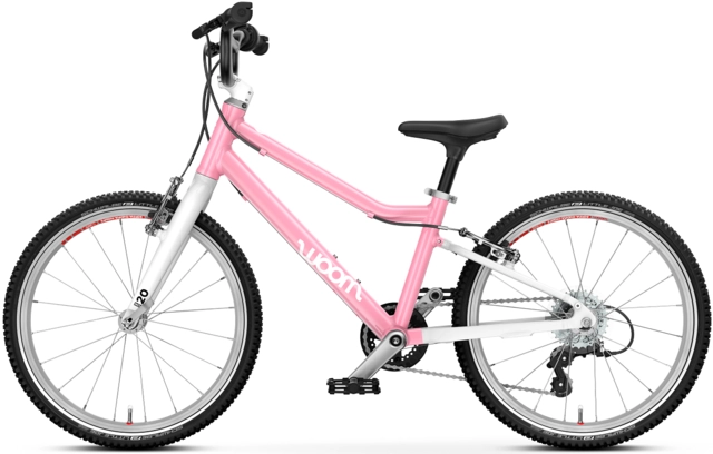Woom Go 4 20" Powder Pink 7,8kg, 6-8 år, 115-130cm 