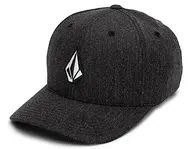 Volcom Full Stone HTHR Flexfit Hat Charcoal Heather - L/XL