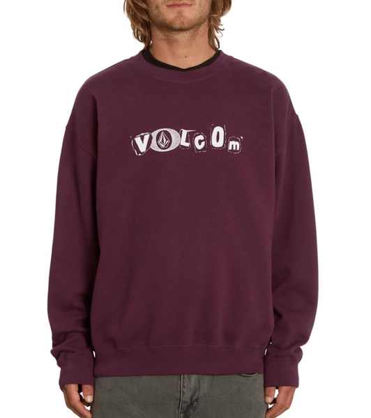 Volcom No Recess Loose Crew Mulberry