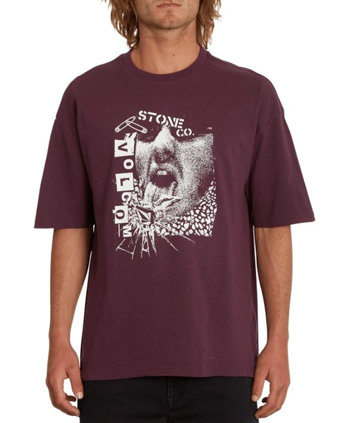 Volcom Safetytee Loose SS Tee Mulberry