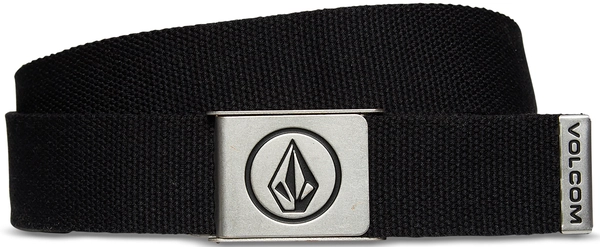 Volcom Circle Web Belt Black - One Size