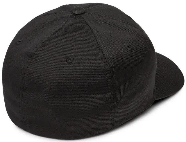 Volcom Full Stone Flexfit Hat Black - L/XL 