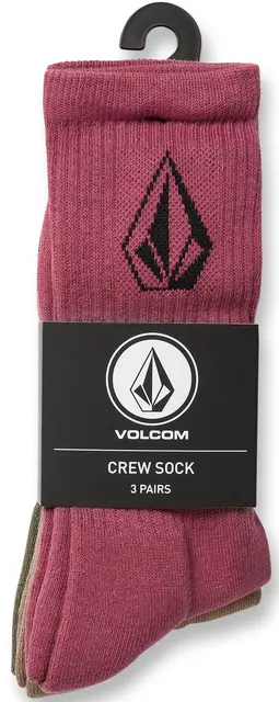 Volcom Full Stone Sock 3-pack Agave - One Size 