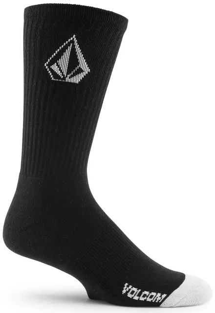 Volcom Full Stone Sock 3Pk Black - One Size 