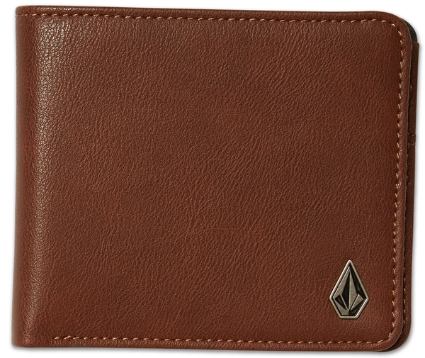 Volcom Slim Stone Pu Wlt L Brown - One Size