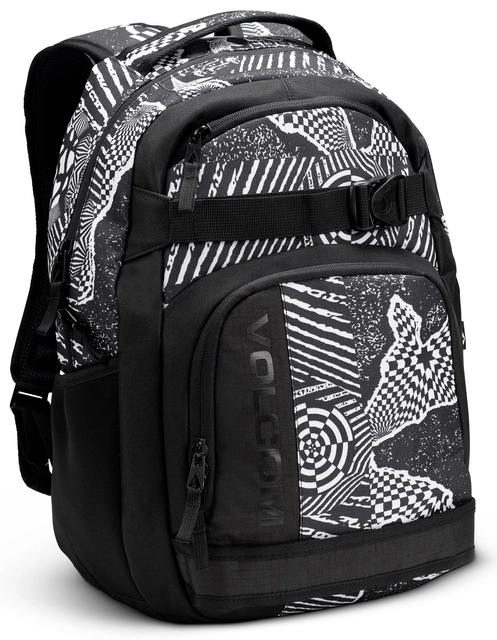 Volcom Everstone Skate Backpack Black/White - One Size 