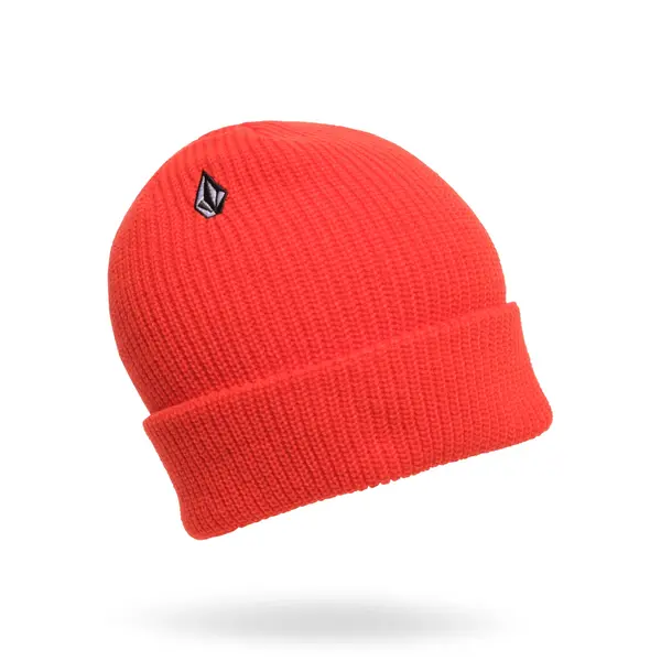 Volcom Full Stone Beanie Bright Red - One Size