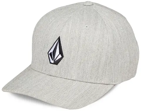 Volcom Full Stone Hthr Flexfit Hat Grey Vintage