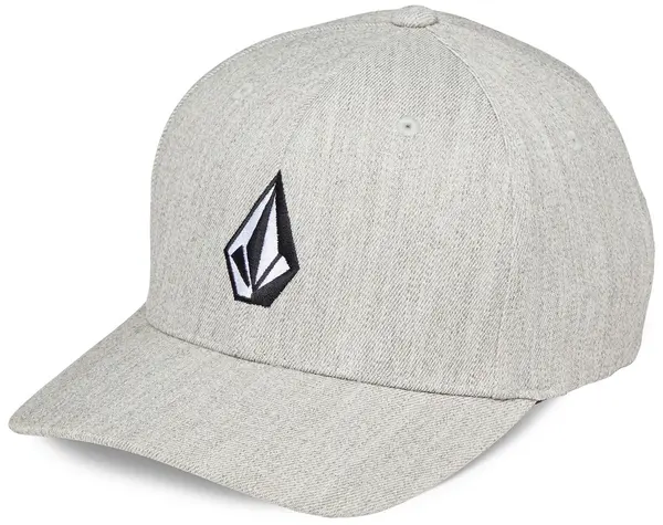 Volcom Full Stone Hthr Flexfit Hat Grey Vintage