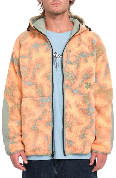 Volcom TT B Iguchi Zip Fleece Tigerlily