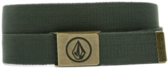 Volcom Circle Web Belt Dark Forest - One Size