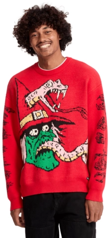 Volcom JJ Villard Sweater Lifeguard Red