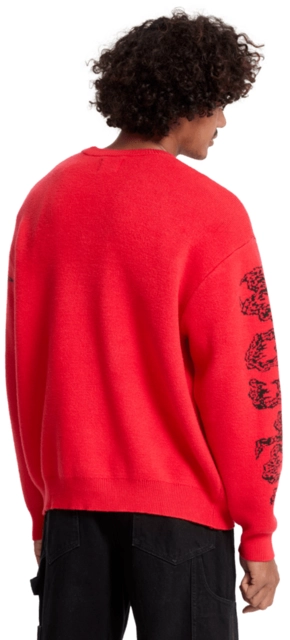 Volcom JJ Villard Sweater Lifeguard Red - L 