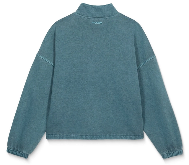 Volcom Stone Soft Quarter Zip Emerald Green - L 