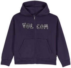 Volcom Watanite Zip Dark Purple - L/12år