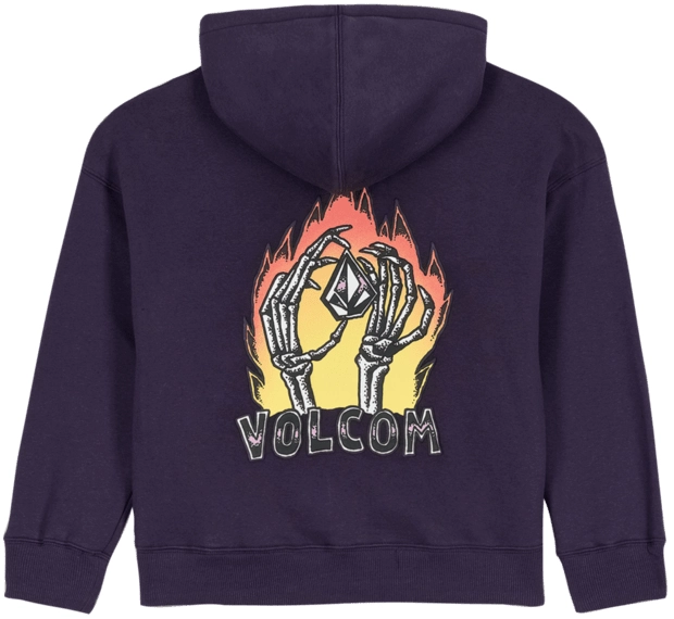 Volcom Watanite Zip Dark Purple - L/12år 
