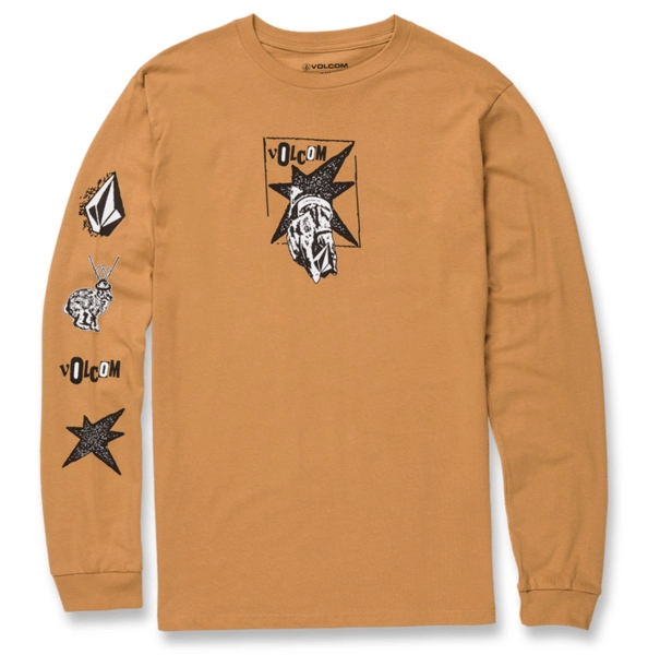 Volcom Heritage LS Tee Honey Gold
