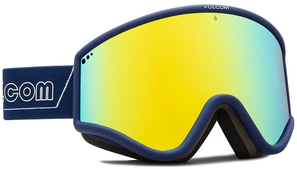 Volcom YAE Goggle Dark Blue-White/Gold Chrome