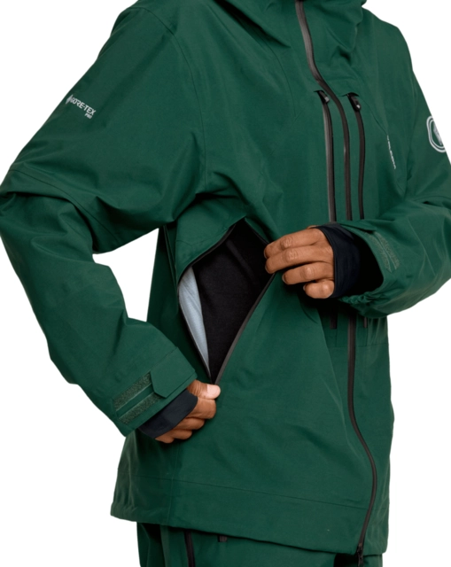 Volcom Anyox Guide Gore Pro Shell Jkt Black Green - M 