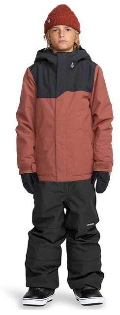 Volcom Stone.91 Jkt + Barkley Bib Snowboard/skidress med ZipTech for barn 